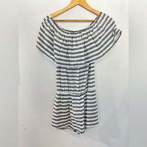 Light weight off the shoulder romper